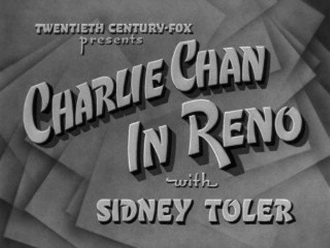 poster Charlie Chan in Reno  (1939)
